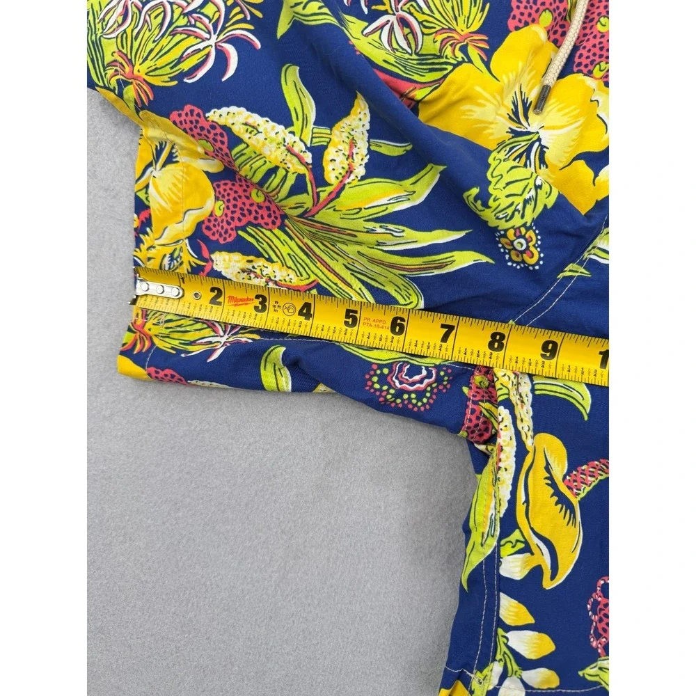 Polo Ralph Lauren Hawaiian Floral Swim Shorts Men's LT Blue Tropical Summer